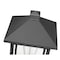 Z-Lite Portland 1 Light Outdoor Pier Mount Light, Black & Clear Beveled 531PHMR-533PM-BK - alternate 7
